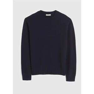Madewell Mens XS Navy Blue Heritage Merino Wool Crewneck Sweater Long Sleeve